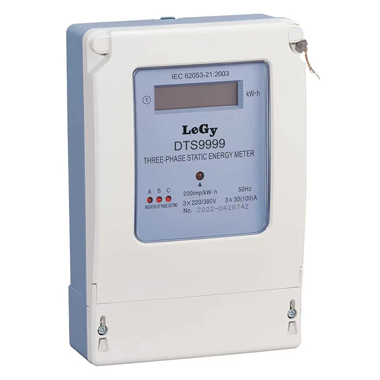 Dreiphasiger elektronischer kWh-Energiezähler