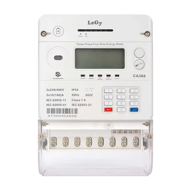 Dreiphasiger Prepaid-Energiezähler mit Tastatur